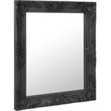 vidaXL Stensko ogledalo v baročnem stilu 50x60 cm črno, (20798346) | Shoptok.si