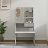  Set toaletnog stolića LED siva bojabetona od konstruiranog drva | shoptok.hr