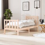 vidaXL Okvir za krevet od masivnog drva 75 x 190 cm 2FT6 jednokrevetni Cijene