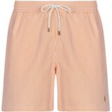 Polo Ralph Lauren Kopalke / Kopalne hlače SHORT DE BAIN TRAVELER CLASSIQUE EN SEERSUCKER Oranžna Cene