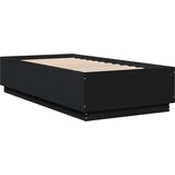  Okvir za krevet crni 90 x 190 cm od konstruiranog drva | shoptok.hr