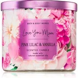 Bath & Body Works Pink Llilac & Vanilla dišeča sveča 411 g