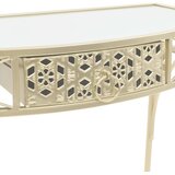  Bočni stolić u francuskom stilu metalni 82 x 39 x 76 cm zlatni | shoptok.hr