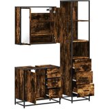 vidaXL 3-dijelni set kupaonskog namještaja boja hrasta drveni | shoptok.hr