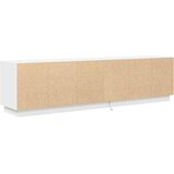 TV ormarić s LED svjetlima bijeli 193,5x41x50 cm | shoptok.hr