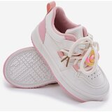 Boto Children's Velcro Sneakers With Lollipop Pendant White-Pink Odalira | Shoptok.si