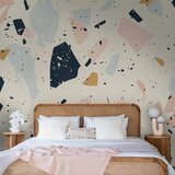  Foto tapeta - Terrazzo with Large Scaled Stones in Subdued Colors 490x350 Samoljepljiva | shoptok.hr