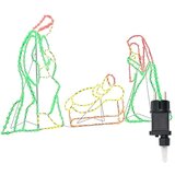 vidaXL Osvetljena jaslice med 550 LED večbarvno 112 x 72 cm PVC | Shoptok.si