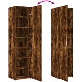  Visoka komoda dimljeni hrast 45x42,5x185 cm konstruirano drvo | Eponuda.com