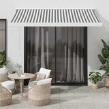 vidaXL Tenda na uvlačenje antracit i bijela 3x2,5 m tkanina i aluminij | shoptok.hr