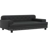 Krevet za pse crni 90 x 53 x 30 cm od umjetne kože | Eponuda.com