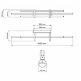  solea 2 luster 36W 3000/4000/6000K crna/zlato | ePonuda.com