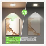 ALUSSO 10x LED vgradna svetilka 3CCT IP44 | Shoptok.si