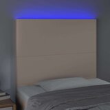  Uzglavlje boja cappuccina 100x5x118/128 cm od umjetna koža | shoptok.hr