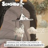 Sensillo Crno-bijela zvijezda vrtuljka za kolica | shoptok.hr
