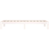  Posteljni okvir bel iz trdnega lesa 75x190 cm 2FT6, (20906108) | Shoptok.si