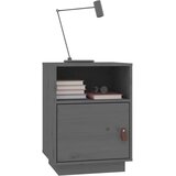  Noćni ormarići 2 kom sivi 40 x 34 x 55 cm od masivne borovine | shoptok.hr