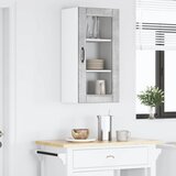  Zidni stakleni ormarić PORTO Betonski sivi 40 x 31 x 80 cm | Eponuda.ba