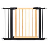 ECO TOYS Sigurnosna ograda, 74-100 cm, za stepenice i vrata, metal i drvo, dodatni paneli, | shoptok.hr