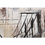 Slikana slika na platnu grad 80x80 cm