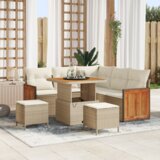 vidaXL Vrtna sedežna garnitura 8 pcs Bež, Kremasta 80 x 80 x 71 cm | Shoptok.si