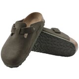 Birkenstock Boston Suede Leather Narrow - Thyme Zelena | shoptok.hr