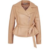 Orsay Light brown women's faux leather jacket - Women's | ePonuda.com