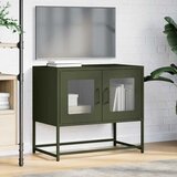 TV ormarić maslinasto zeleni 68x39x60,5 cm hladno valjani čelik | shoptok.hr
