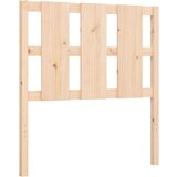  Posteljni okvir z vzglavjem 100x200 cm trden les | Shoptok.si