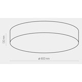  plafonsko svetlo rondo 6xE27/15W/230V ø 80 cm belo | Eponuda.com
