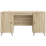  Miza s polico Sonoma hrast 142,5 x 50 x 75 cm Inženirski les, (5000283193) | Shoptok.si