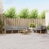  Set vanjskih sofa 7 kom. Bijela i svjetlosiva | shoptok.hr
