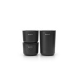 Brabantia set 3 lončkov za kopalnico siv Cene