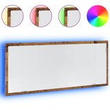 Maison Chic LED kopalniško Ogledalo - Zrcalo - Kozmetično ogledalo starinski les 100x8,5x37 cm inž. les, (21698238) | Shoptok.si