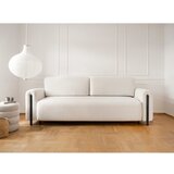ELTAP Sklopiva/s prostorom za odlaganje sofa od bouclé tkanine boje slonovače 244 cm Arcadova – | shoptok.hr