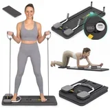 Višenamenska pilates reformer daska/ sklopiva/ sa lcd ekranom i ekspanzerima/