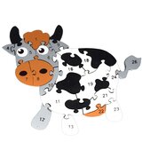 Magic Toys ABC - 123 medvedki lesena učna sestavljanka Cene