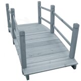  Vrtni most sivi 140 x 60 x 56 cm od masivne jelovine | Eponuda.com