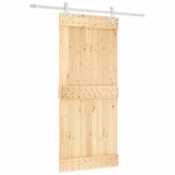 Furnova Drsna vrata s kompletom vodil 90x210 cm trdna borovina, (21945014) | Shoptok.si