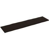 Stolna ploča tamnosiva 200x50x4 cm obrađena masivna hrastovina | shoptok.hr