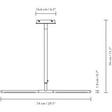 UMAGE Črna kovinska LED viseča svetilka s kovinskim senčilom Omni Ceiling – | Shoptok.si