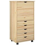  Mobilni ormar Smeđa 53 x 39 x 103 cm Čvrsto borovo drvo | shoptok.hr
