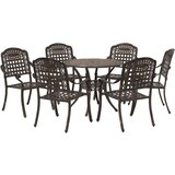  7-delni vrtni jedilni set iz bronastega lito aluminija, (22015521) | Shoptok.si