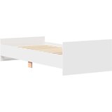  Okvir kreveta s uzglavljem Bijela 80 x 200 cm Konstruirano drvo | Shoptok.si