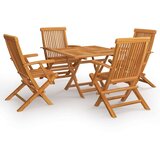  5-dijelni vrtni blagovaonski set od masivne tikovine | shoptok.hr