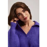 Marisse Purple V-Neck Sweater | ePonuda.com