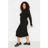 Trendyol Curve Black Polo Neck Sweater Dress cene