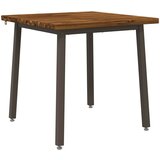  70 x 70 x 75 cm Čvrsto drvo akacije Prirodna i kava Četvrtasti | shoptok.hr