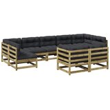  9-dijelni set vrtnih sofa s jastucima od impregnirane borovine | shoptok.hr