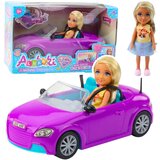 Lean Toys Mini punčka v vijoličnem kabrioletu | Shoptok.si